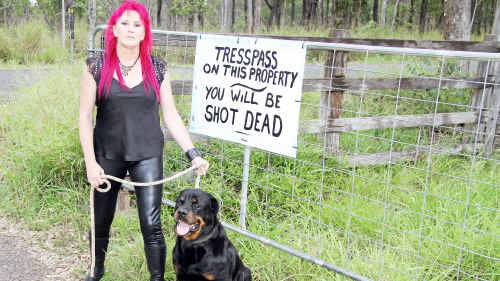 Stalking victim Sue Howard, with her guard dog Bossco, is determined to sing at tonight’s Reclaim the Night event, despite a threat on her life. Stalking victim Sue Howard, with her guard dog Bossco, is determined to sing at tonight’s Reclaim the Night event, despite a threat on her life.